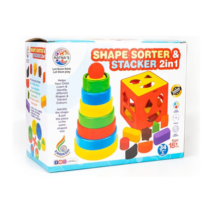 Ratnas Shape Sorter Indoor Game